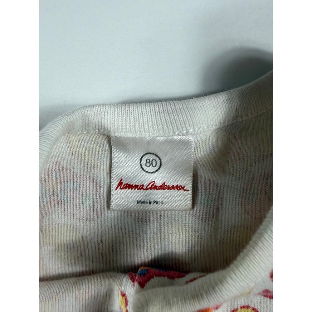 Hanna Andersson Heart Print Dress Bike Shorts Set Size 2 (80cm) - Picture 8 of 15